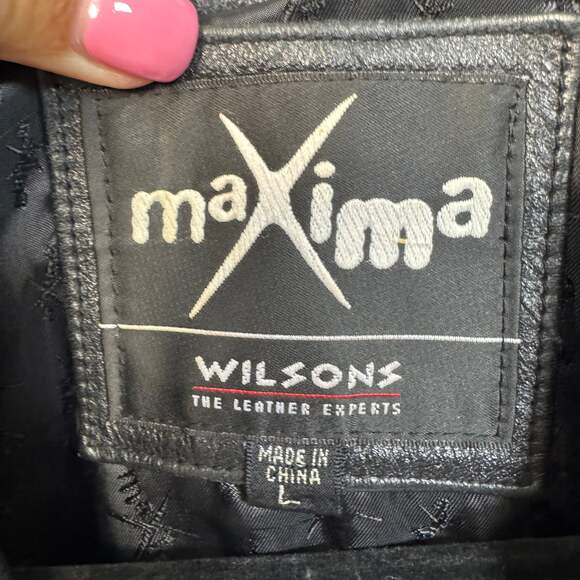 Wilsons Leather Black Men’s Jacket Size L - Picture 6 of 9